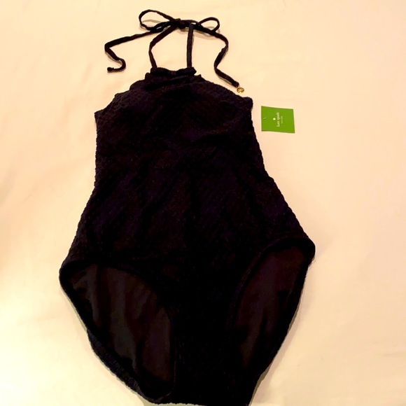 Adorable Kate Spade black one-piece swimsuit, S - Picture 2 of 11